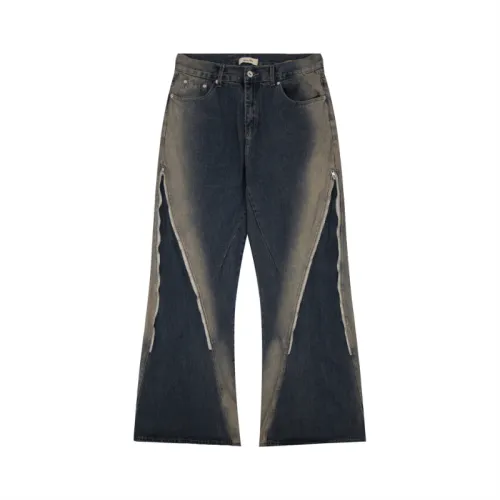 Retro High Street Style Zipper Jeans