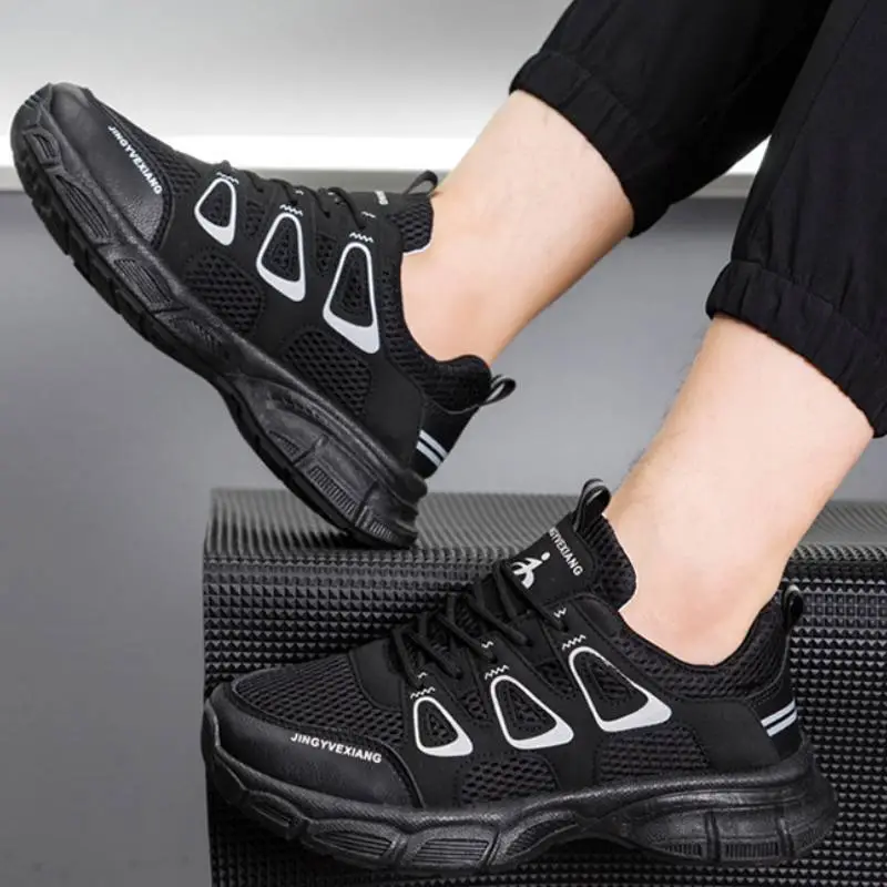 Hollow Mesh Thick Bottom Comfortable Sports Shoes-9