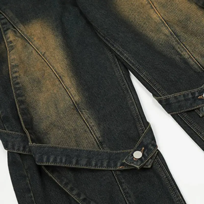 Retro Heavy Industry Washed Jeans-2
