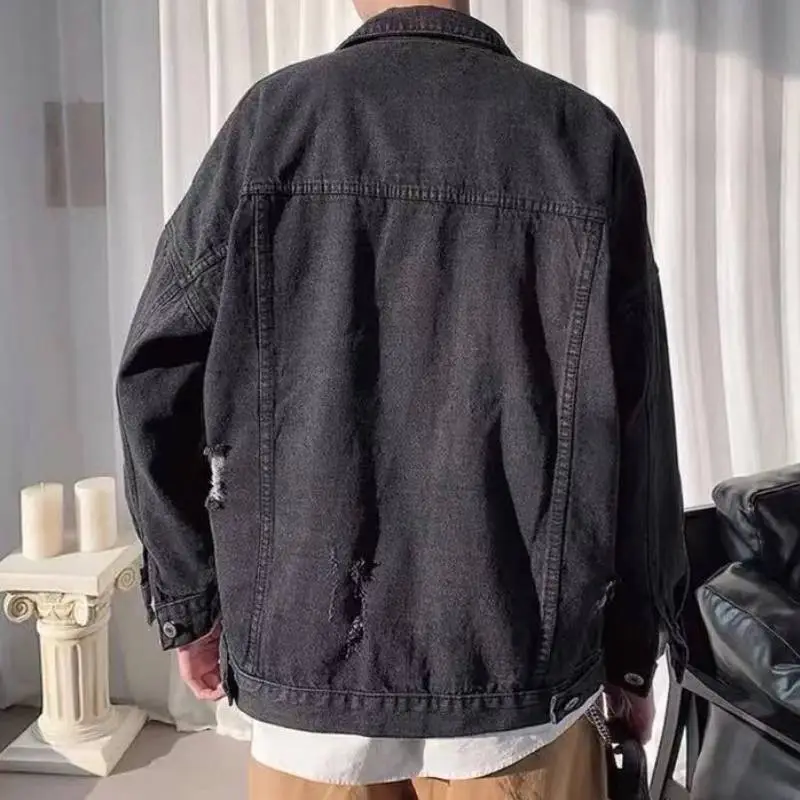 Loose Handsome Retro Denim Jacket-5