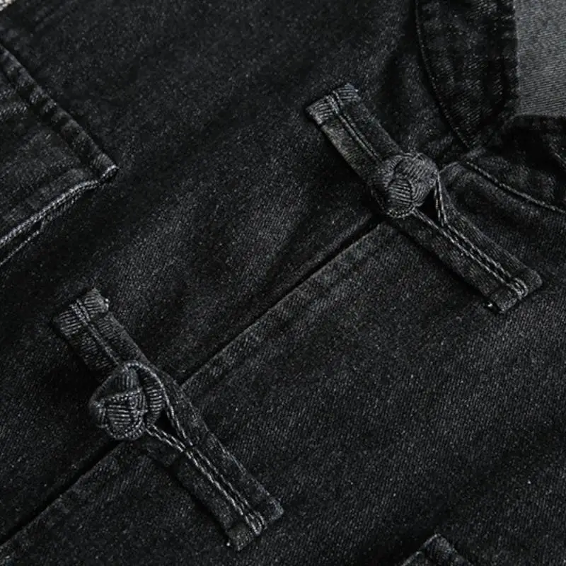 Gradient Washed Denim Jacket-3