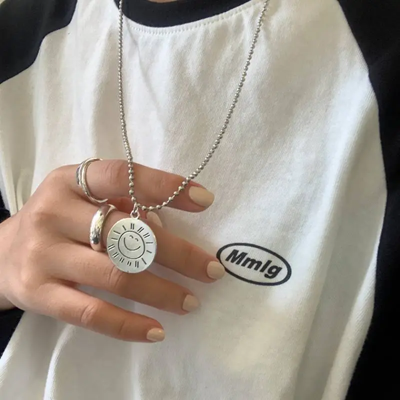 Harajuku Style Smile Necklace-2