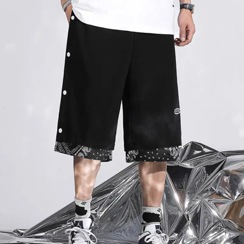 Casual Large Size Straight Breathable Shorts-3