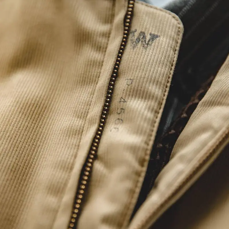 Hardcore Style Stand Up Collar Cotton Jacket-6