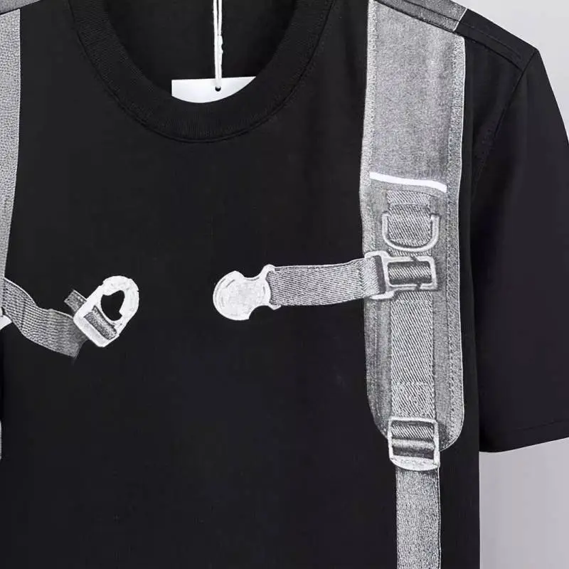 Trendy Loose Backpack Print T Shirt-2