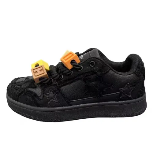 Retro Black Samurai Street Casual Sneakers