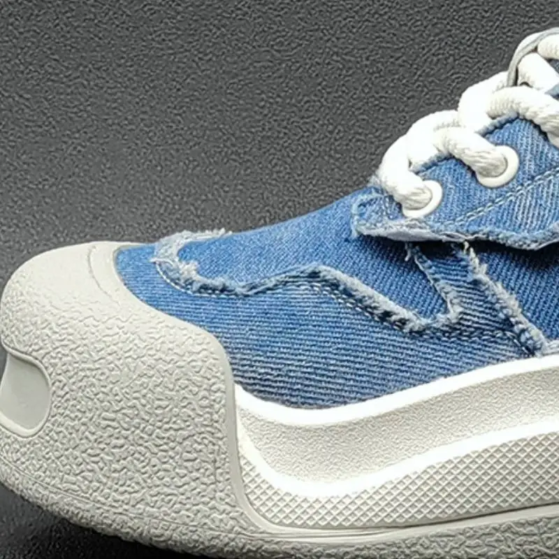 Retro Washed Denim Canvas Shoes-4