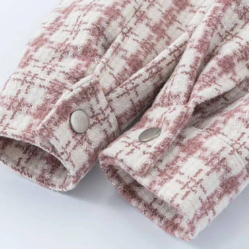 Retro Fashion Plaid Casual Sweatshirt-4