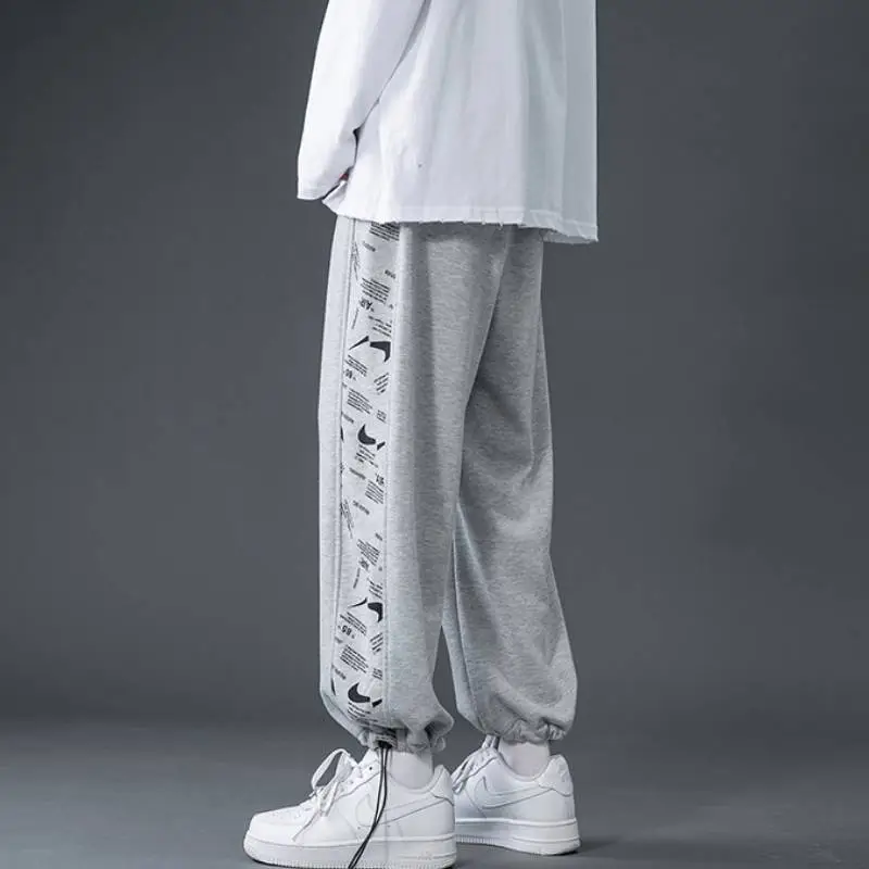 Loose Straight leg Wide legged Sweatpants-2