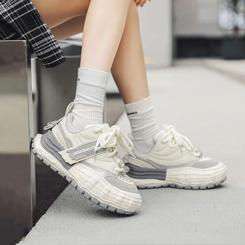 Niche Original Design Big Head Increased Platform Shoes-1