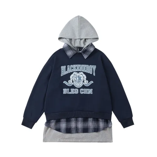 Fake Two-piece Hooded Sweat Hoodie