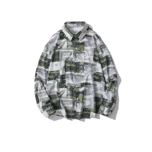 RetroOil Painting Hawaiian Printed Shirt