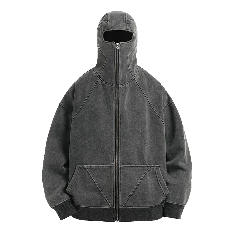 High Street Zipper Ninja Mask Hoodie POIZON high-street-zipper-ninja-mask-hoodie-poizon