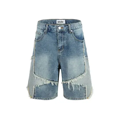 Retro Trendy Patchwork Shorts