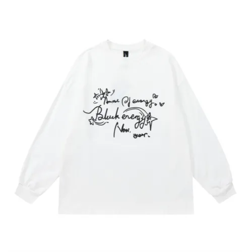 Printed Letters Round Neck Sweatshirt