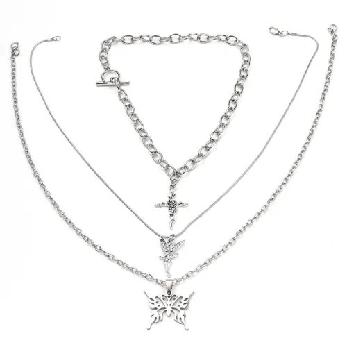 Butterfly Angel Multi-Layer Necklace