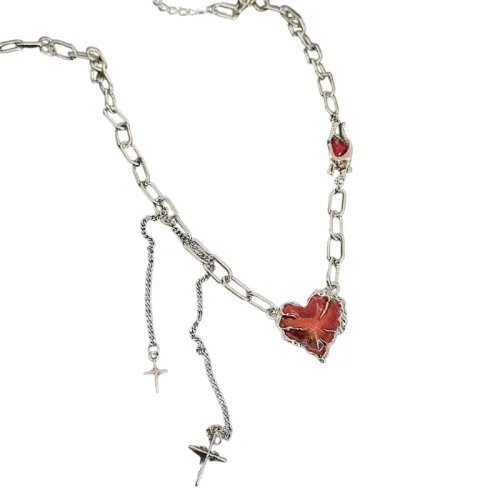 Versatile Hip-Hop Heart Necklace Cubac