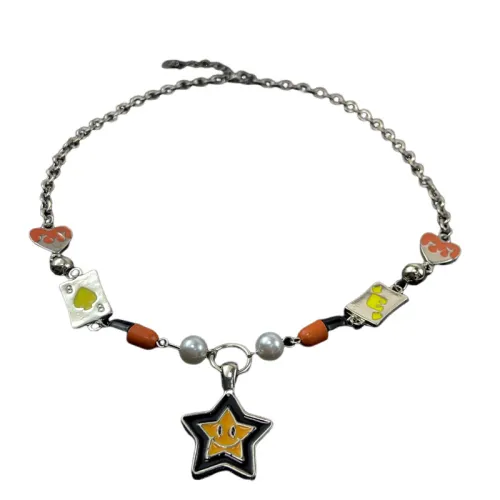 Versatile Hip-Hop Smiley Necklace