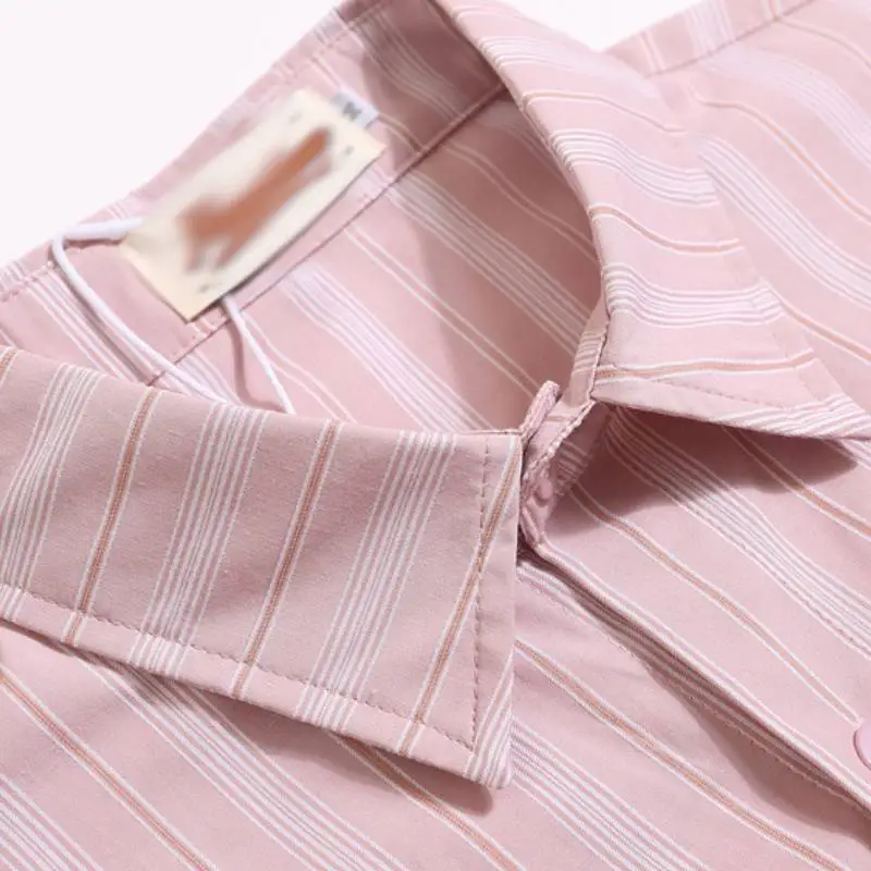 Contrast Color Striped Boy's Summer Shirt-3