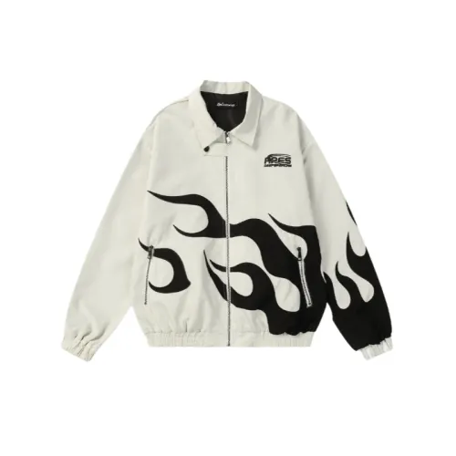 Street Contrast Color Work Jacket