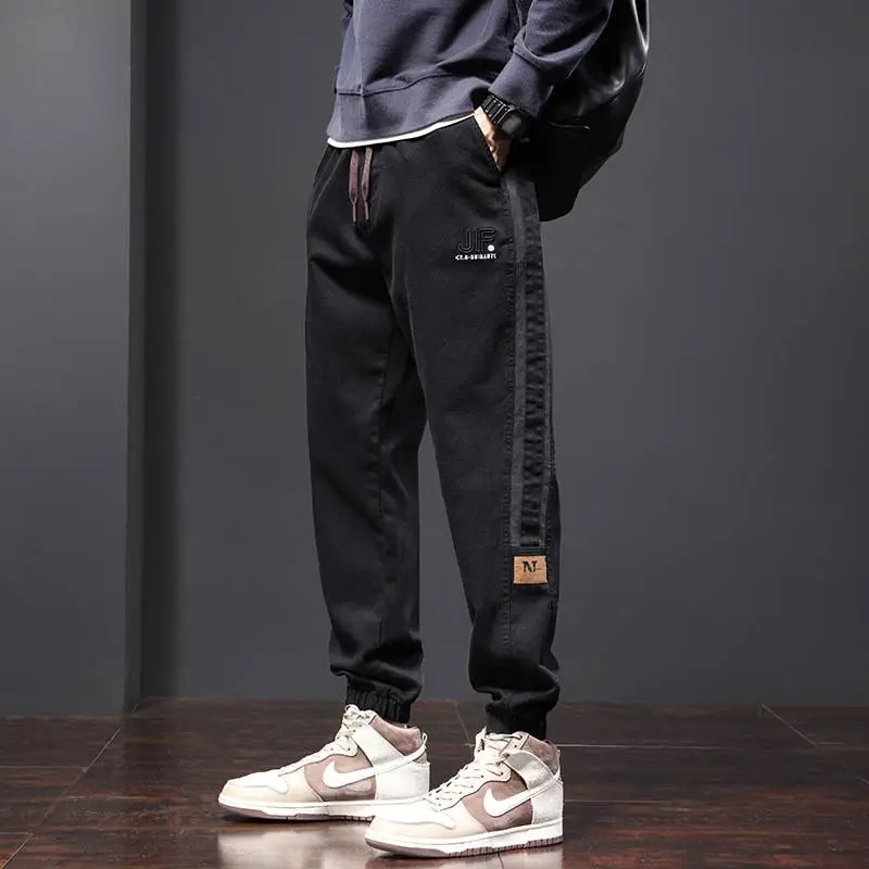 Casual Loose Striped Trousers-2
