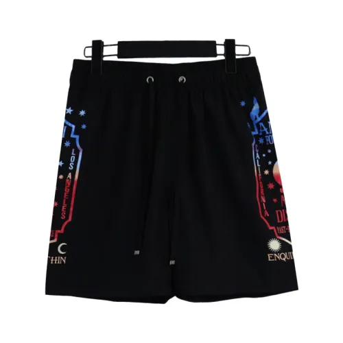 Tide Printing Drawstring Sports Casual Shorts