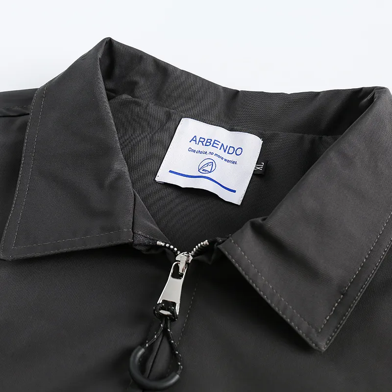 Solid Color Three dimensional Pocket Decorative Lapel Jacket-4