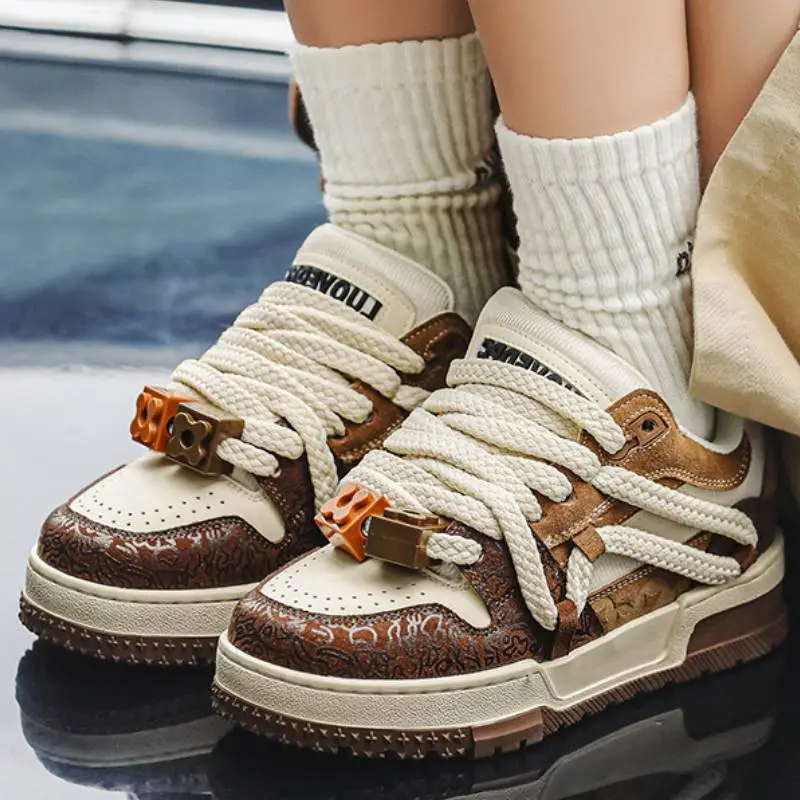 Niche Trendy Cool Design Skateboard Shoes-1
