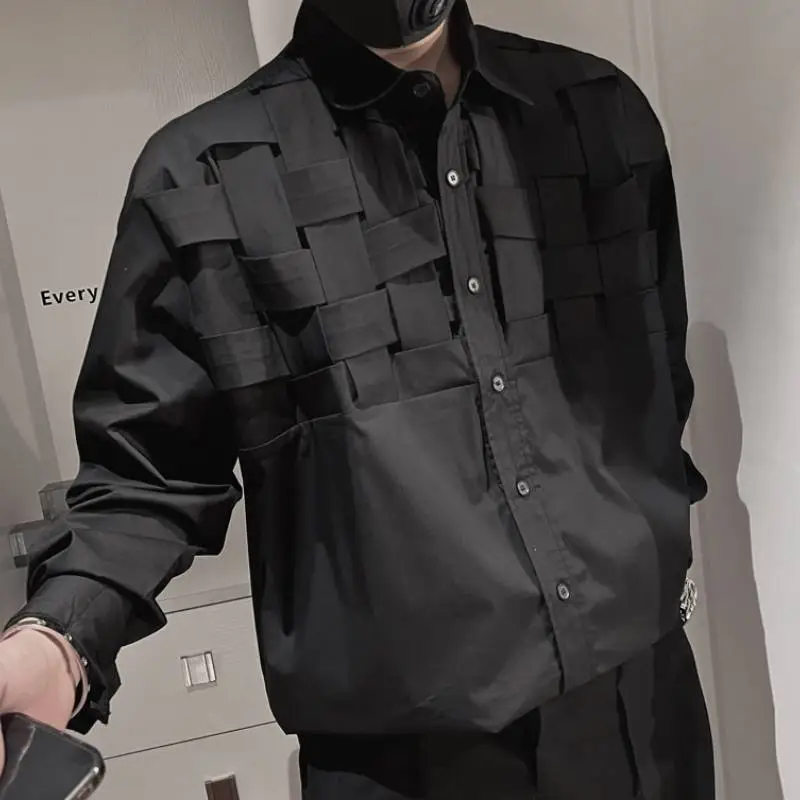 Ruffian Long Sleeve Vintage Stitching Shirt swag OOTD-6