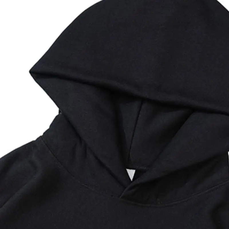 Plus Velvet Polar Fleece Printed Cracked Design Hoodie-4