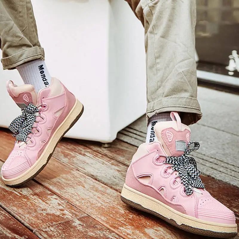 High Top Trendy Casual Board Shoes-1