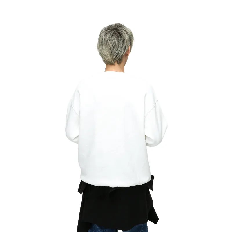 New Retro Graffiti Printing Loose Plus Velvet Crew Neck Hoodie-2