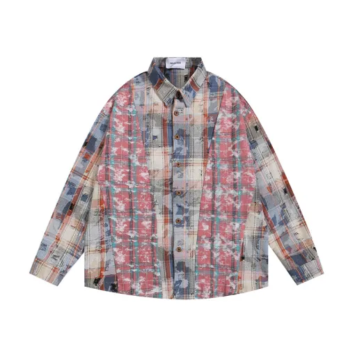 Retro Plaid Long Sleeve Shirt