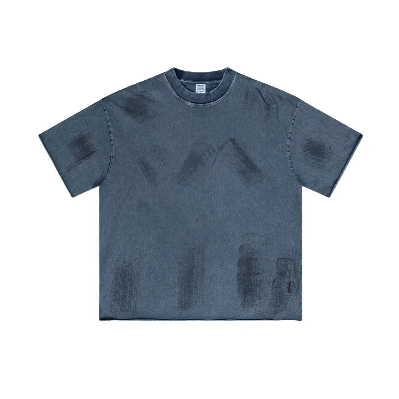 Trendy Wash Vintage T Shirt-14