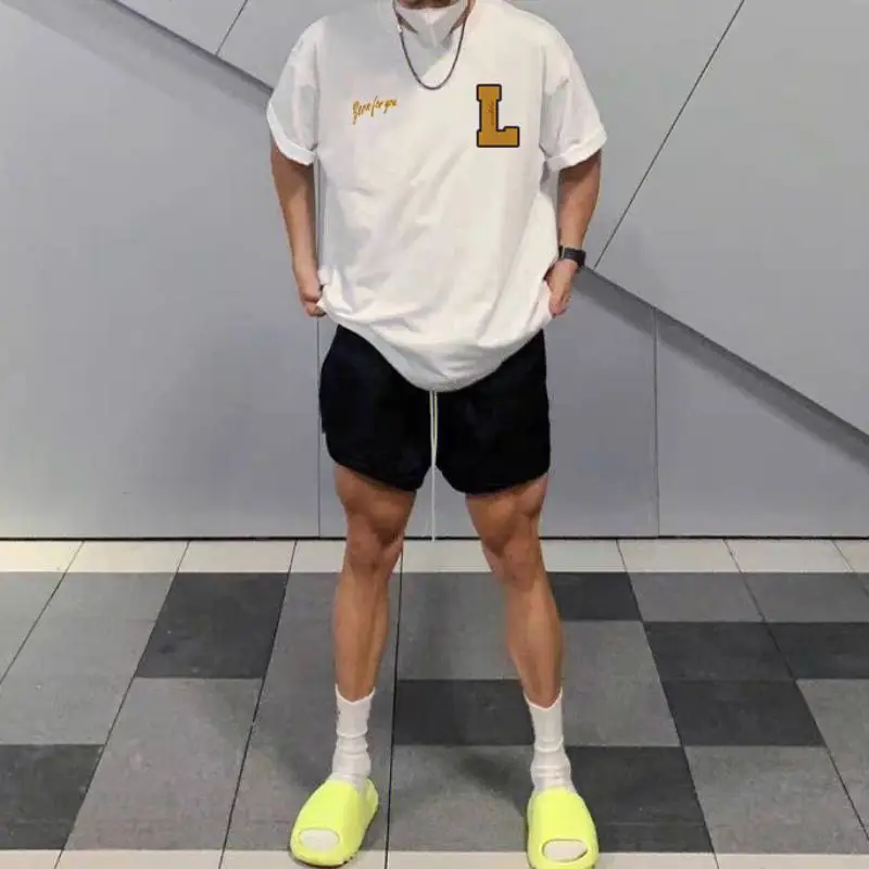 Hip Hop Pure Cotton Short Sleeved T Shirt-4