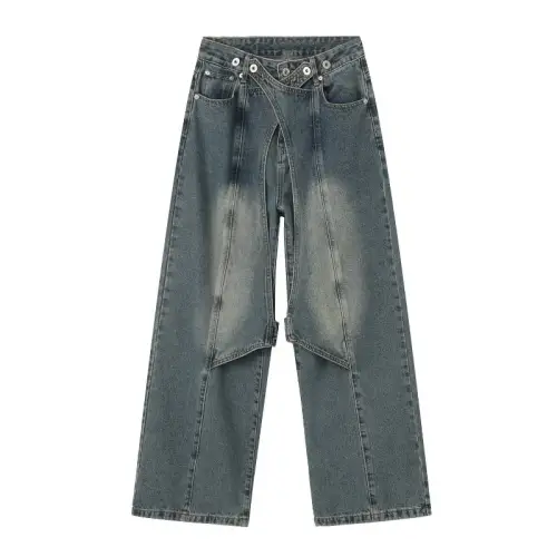 High Street Cross Stitching Design Jeans