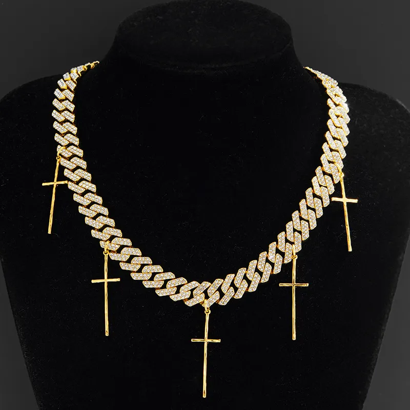 Alloy Diamond Hip Hop Necklace Cubac-2