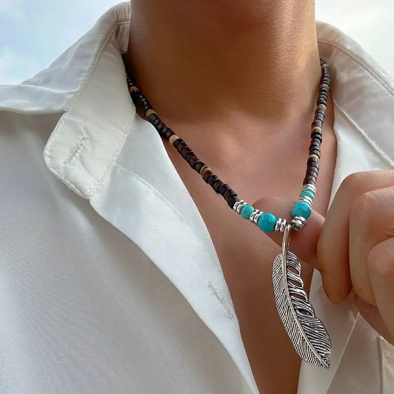 Wooden Beads Necklace-2