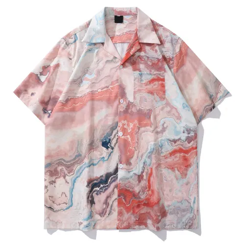 Campus Style Floral Print Shirt