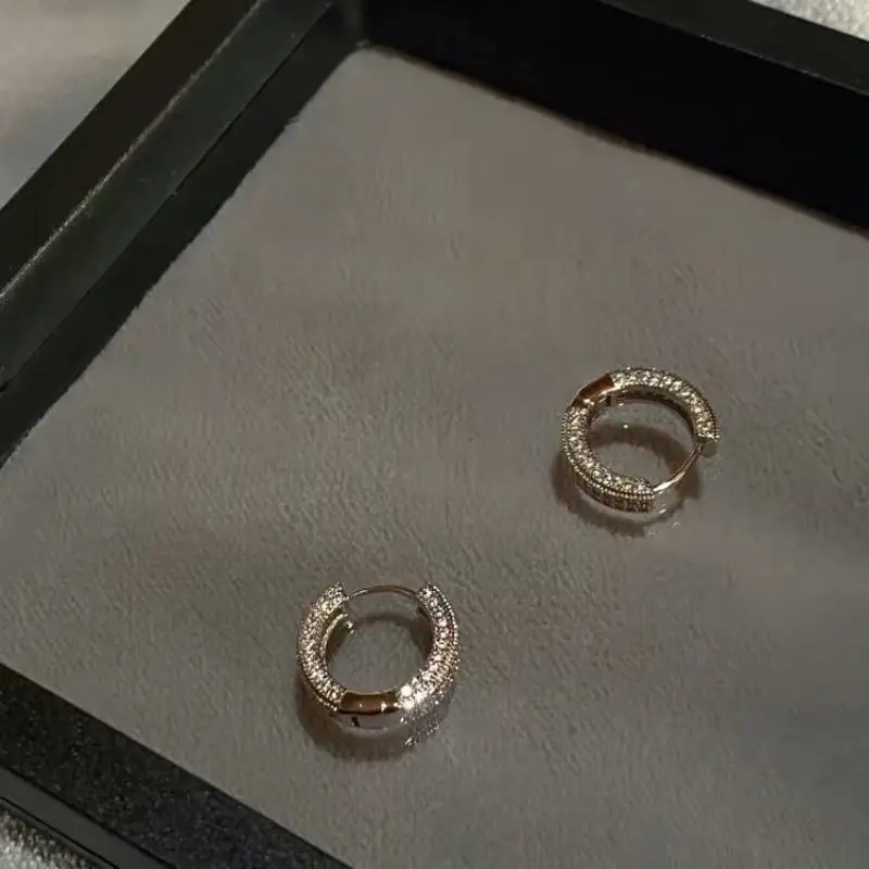 Versatile Zircon Silver Earrings-5