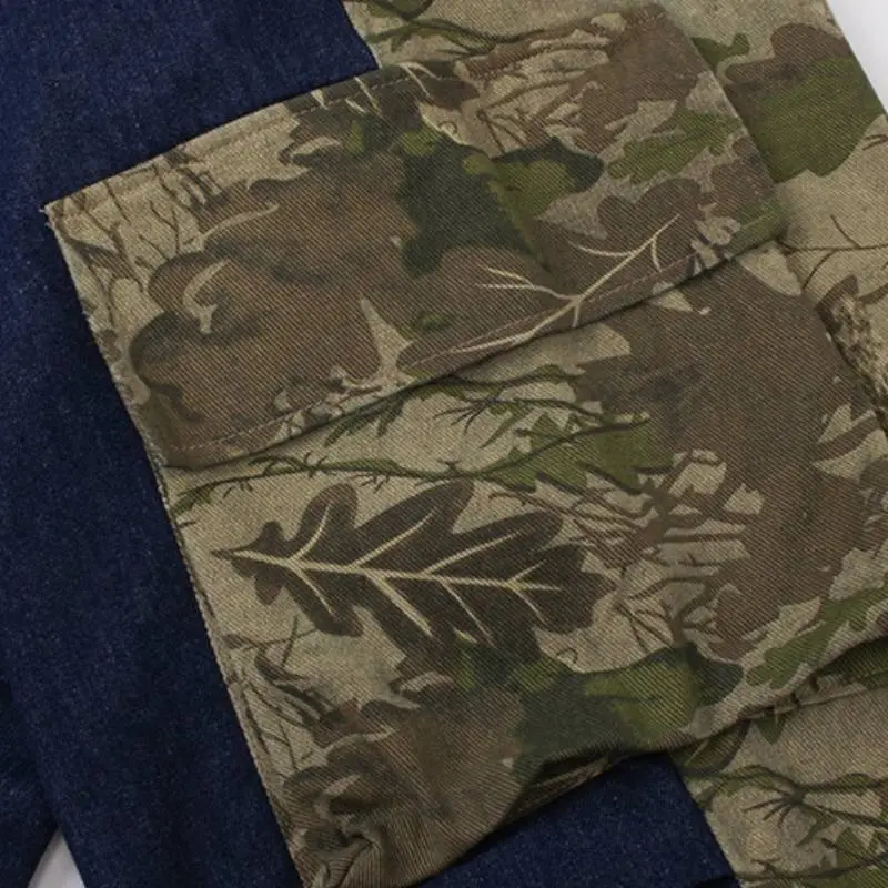 Retro Multi Pocket Loose Pants-4