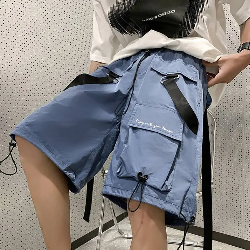 Functional Retro Wide Leg Shorts-9