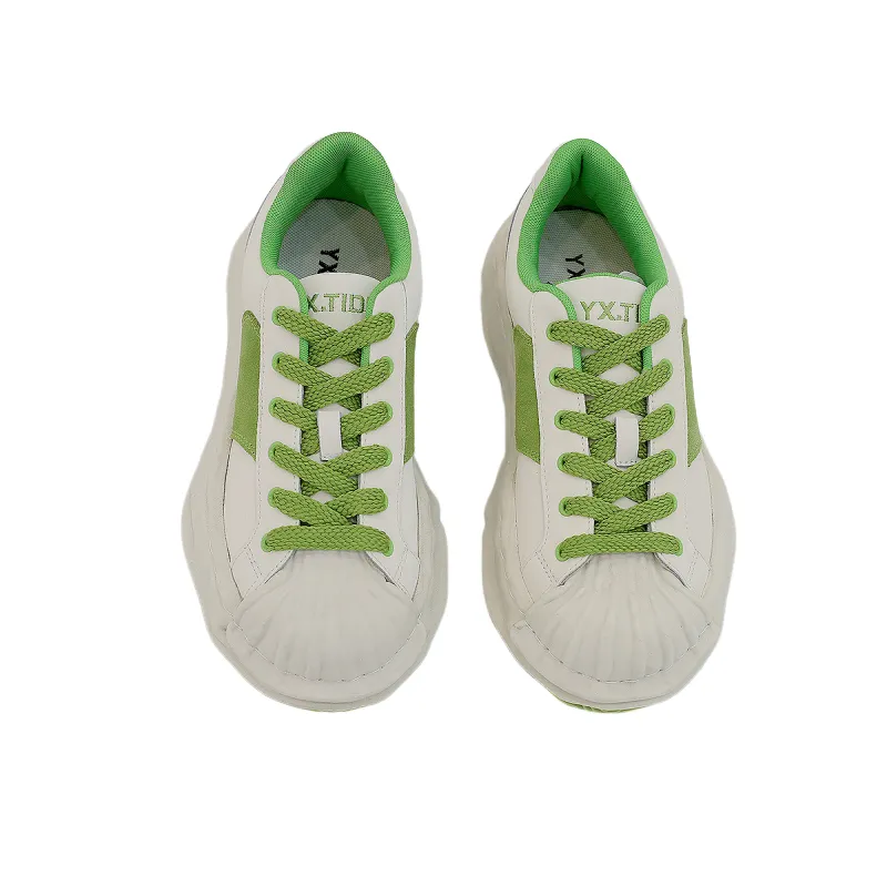 Retro Thick Bottom Couple Low Top Shoes-2