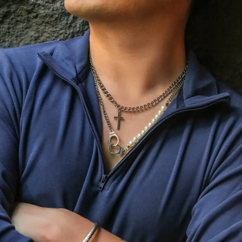 Pearl Stitching Necklace-2