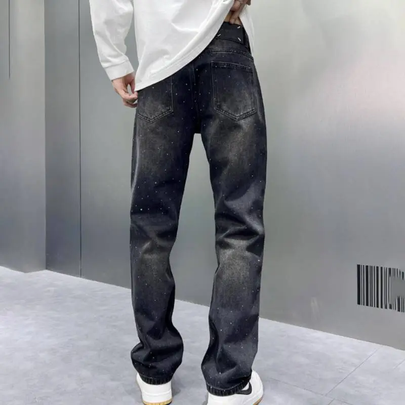 Trendy Versatile Denim Trousers-1