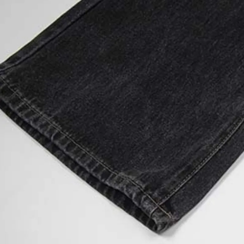 Hip Hop Loose Casual Letter Jeans-3