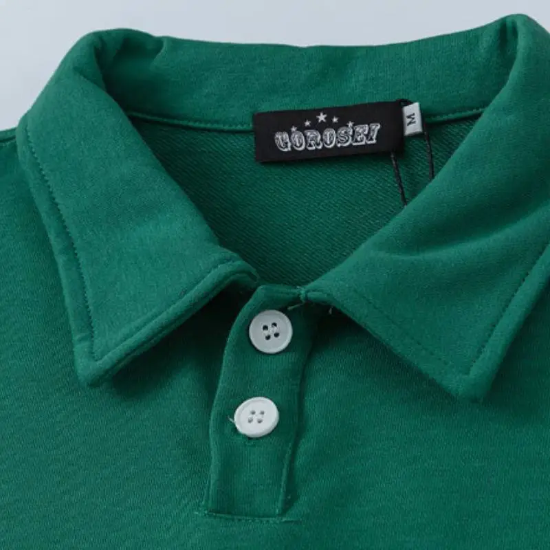 Retro Loose Casual Fashion Polo-5
