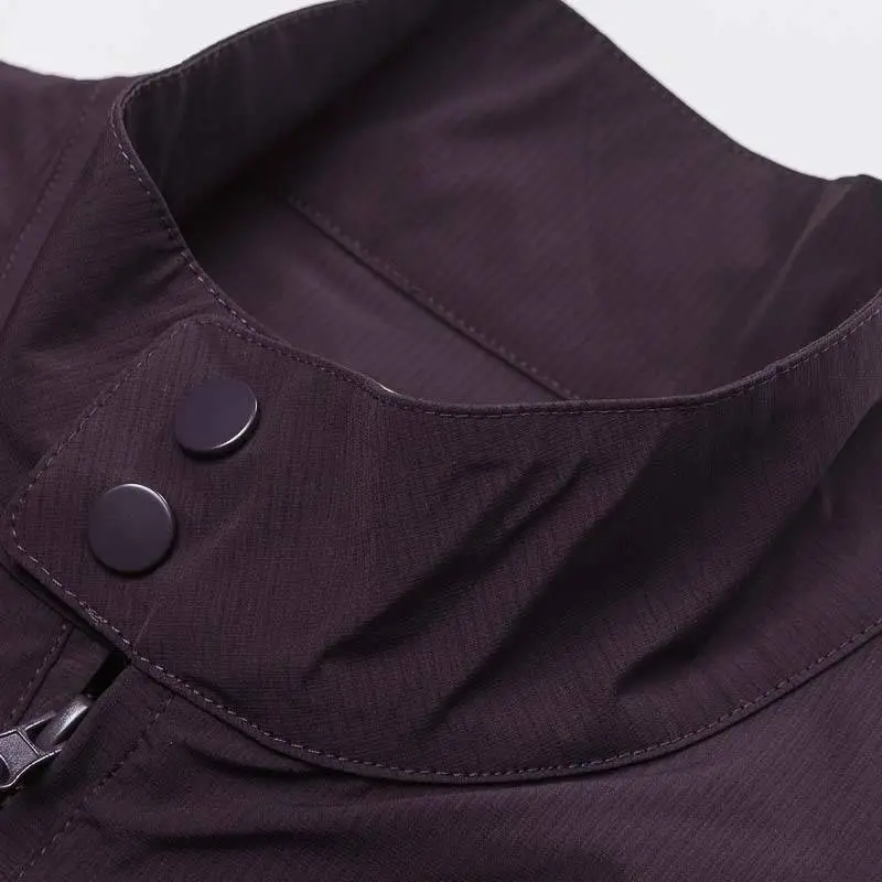 Collar Large Pockets Aviator Jacket-4