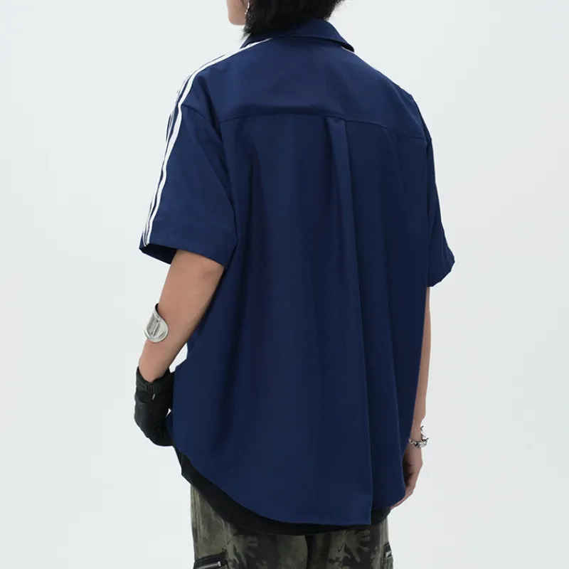 Comfortable Simple Letter Shirt-11