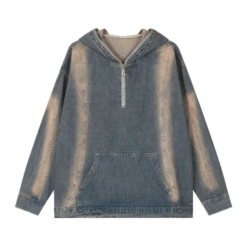 New Retro Gradient Denim Jacket-0